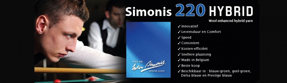 Сукно за билярд Simonis 220-180 Hybrid, цвят Prestige blue