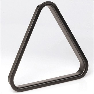 Триъгълник за топки 57.2 mm, пластмаса, черен
