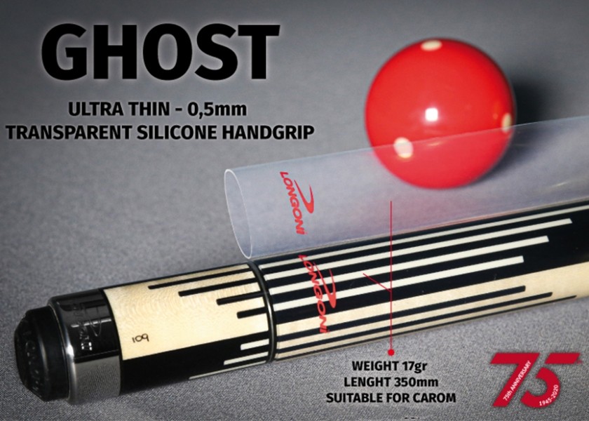Силиконов грип за щека Longoni Ghost, прозрачен
