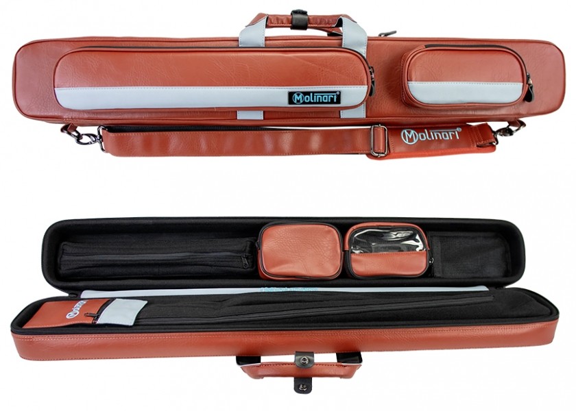 Калъф за щеки Molinari Retro Flatbag 2B/4S, кафяво-светлосин
