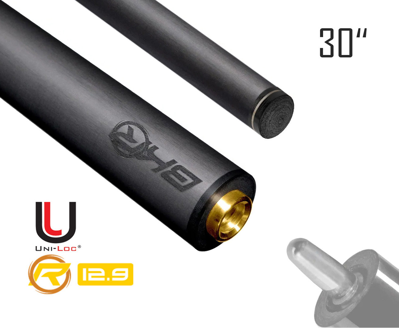 Карбонов брейк шафт Predator BK REVO 12.9 mm BVP, Uni-Loc винт, 30"