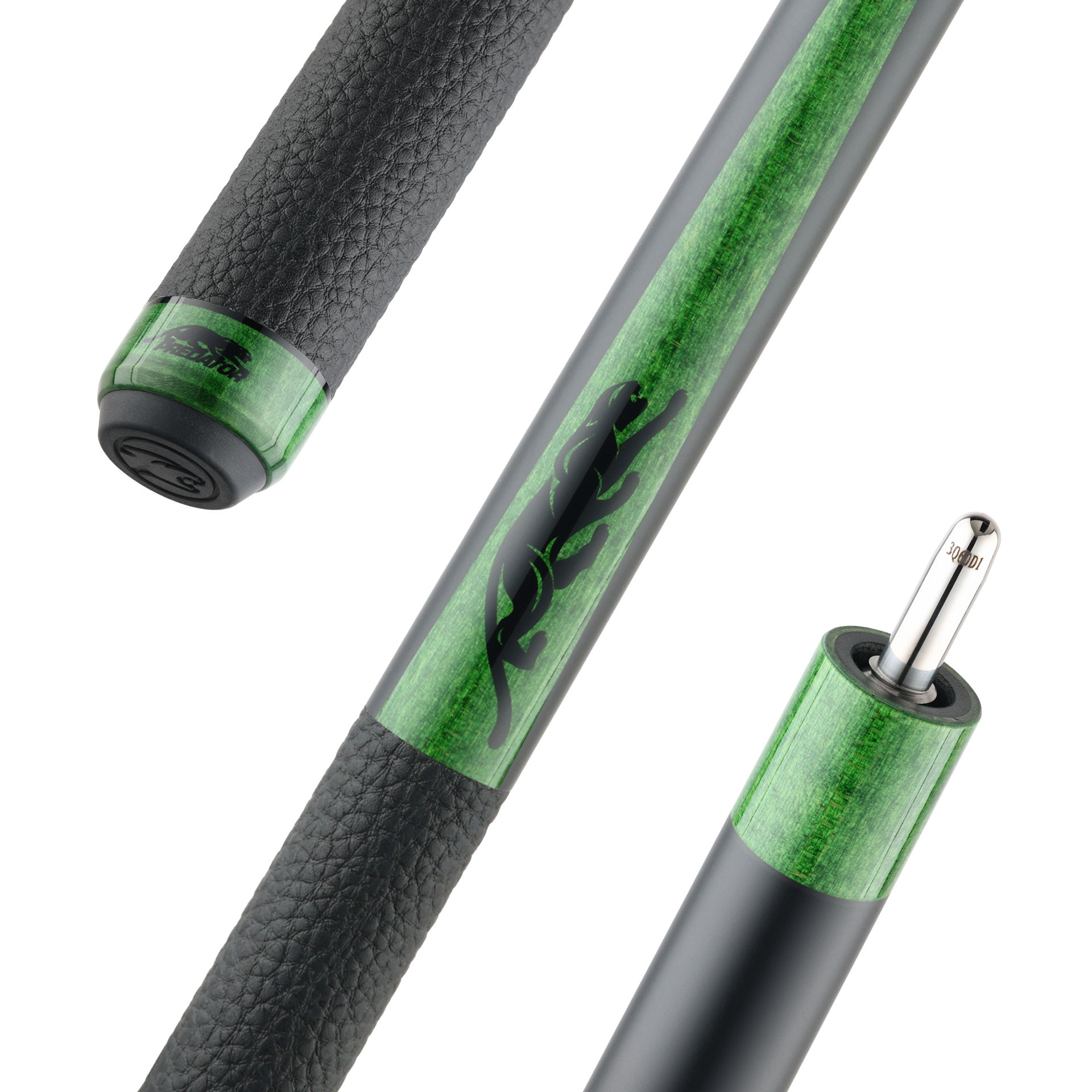 Щека за пул Predator SP2 Green Stained Curly Maple 1, кожена облицовка, Uni-Loc винт