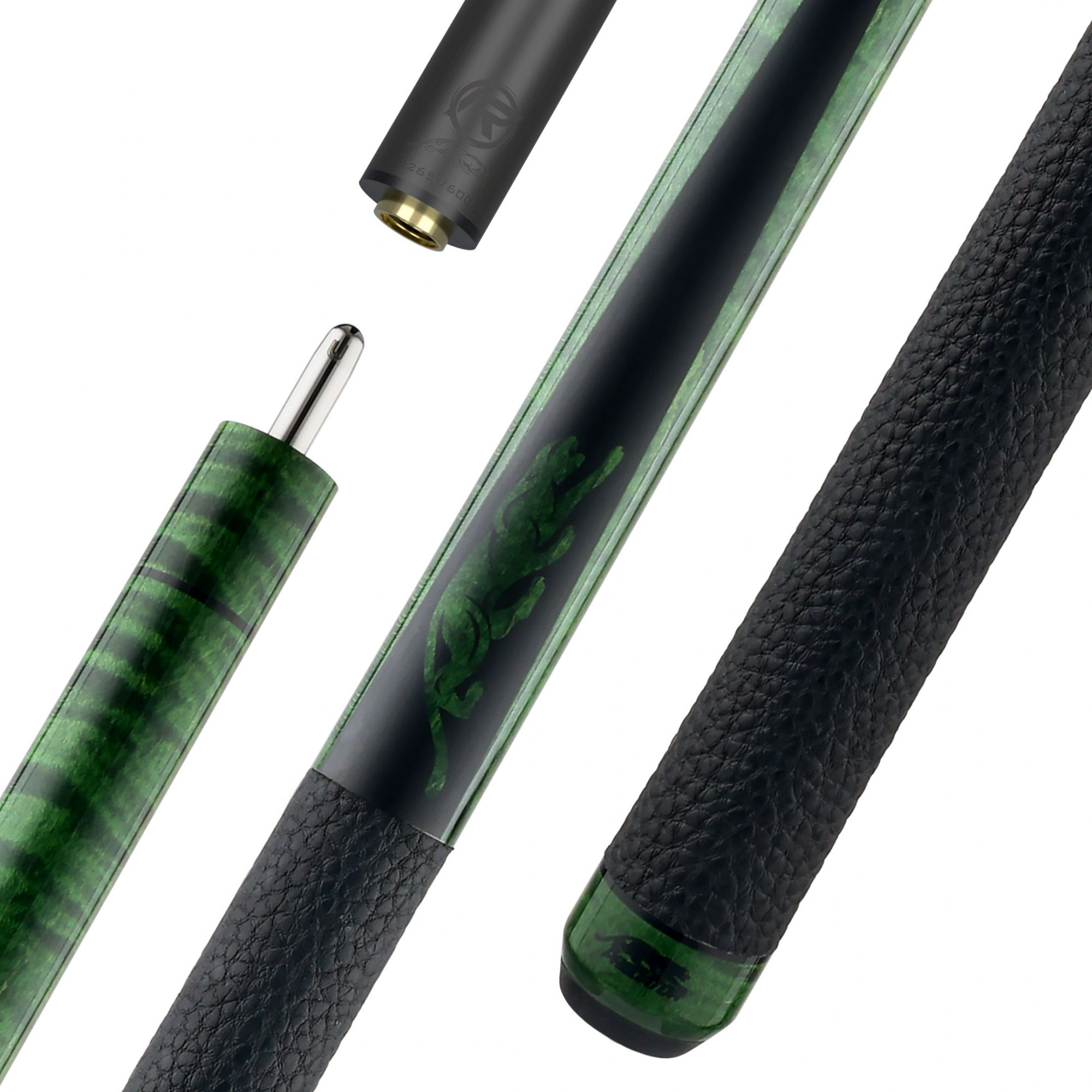 Щека за пул Predator SP2 Green Stained Curly Maple 2, кожена облицовка, Uni-Loc винт