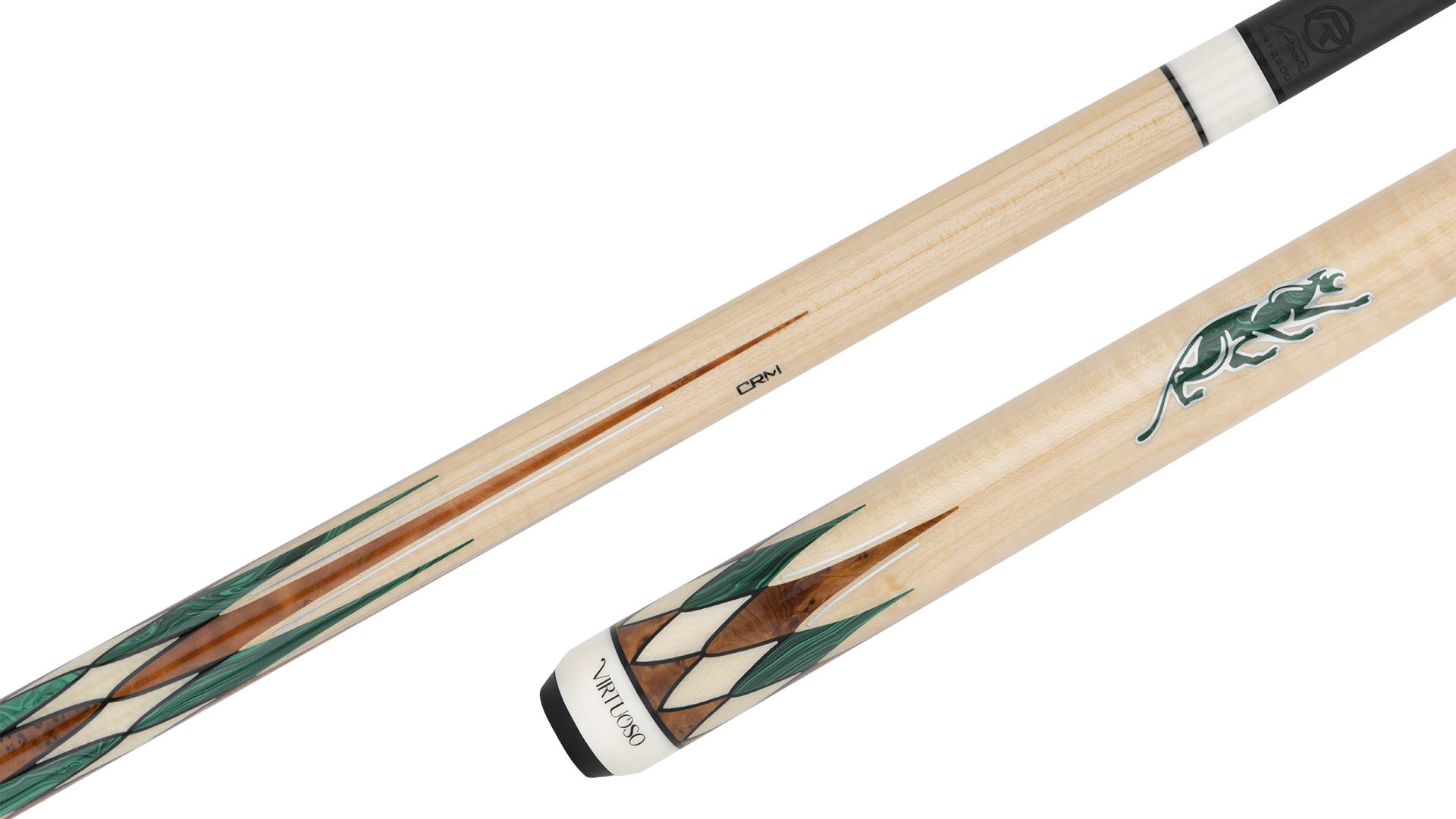 Щека за карамбол и 3 борда Predator CRM Virtuoso Green Malachite/Curly Maple, Uni-Loc