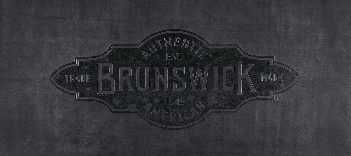 Покривало за маса за пул 8ft Brunswick, черен винил, V-образни ъгли, с лого