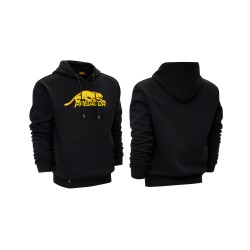 Суитшърт с качулка Predator Black with Yellow Cat, размери S-XXL