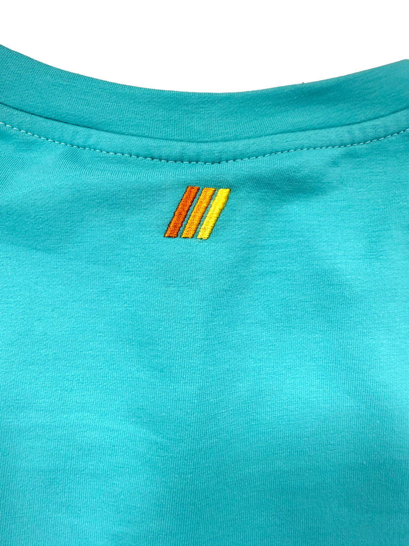 Тениска Predator Teal с черна котешка глава, размери XS-XXL