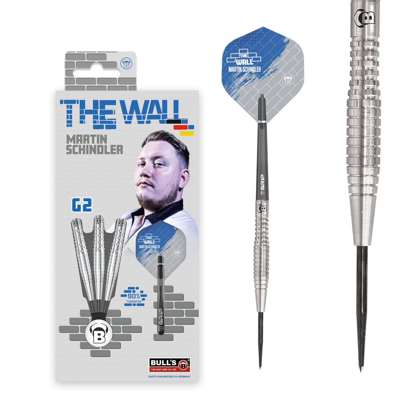 Стийл дартс Bull's Martin Schindler Gen. 2 с 90% волфрам, 23 g