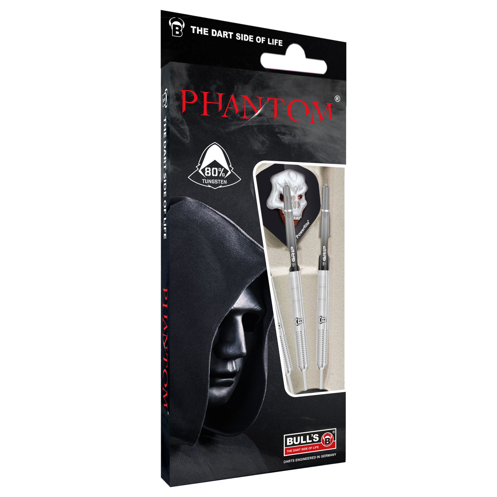 Стийл дартс стрели BULL'S Phantom PT1 с 80% волфрам, 21 g