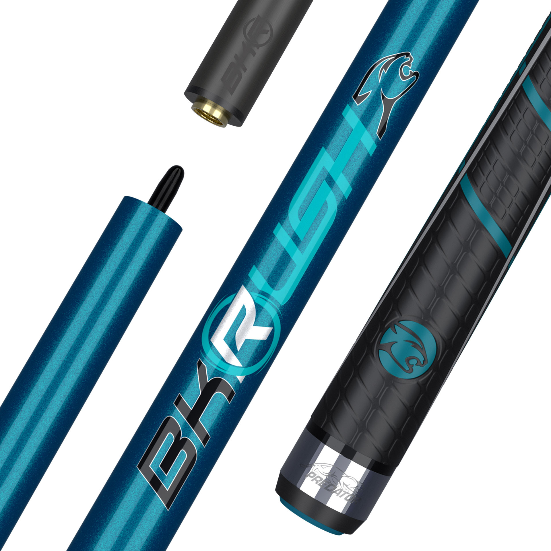 Брейк щека Predator BK Rush Teal - Sport Wrap, шафт REVO BK-R Carbon Fiber
