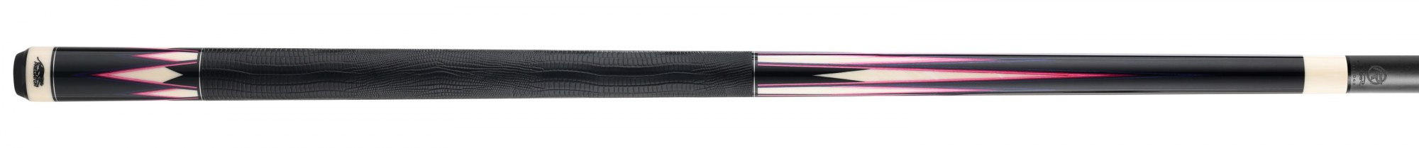 Щека за пул Predator LE True Splice 16 - Ebony с лилаво/розово - кожена облицовка