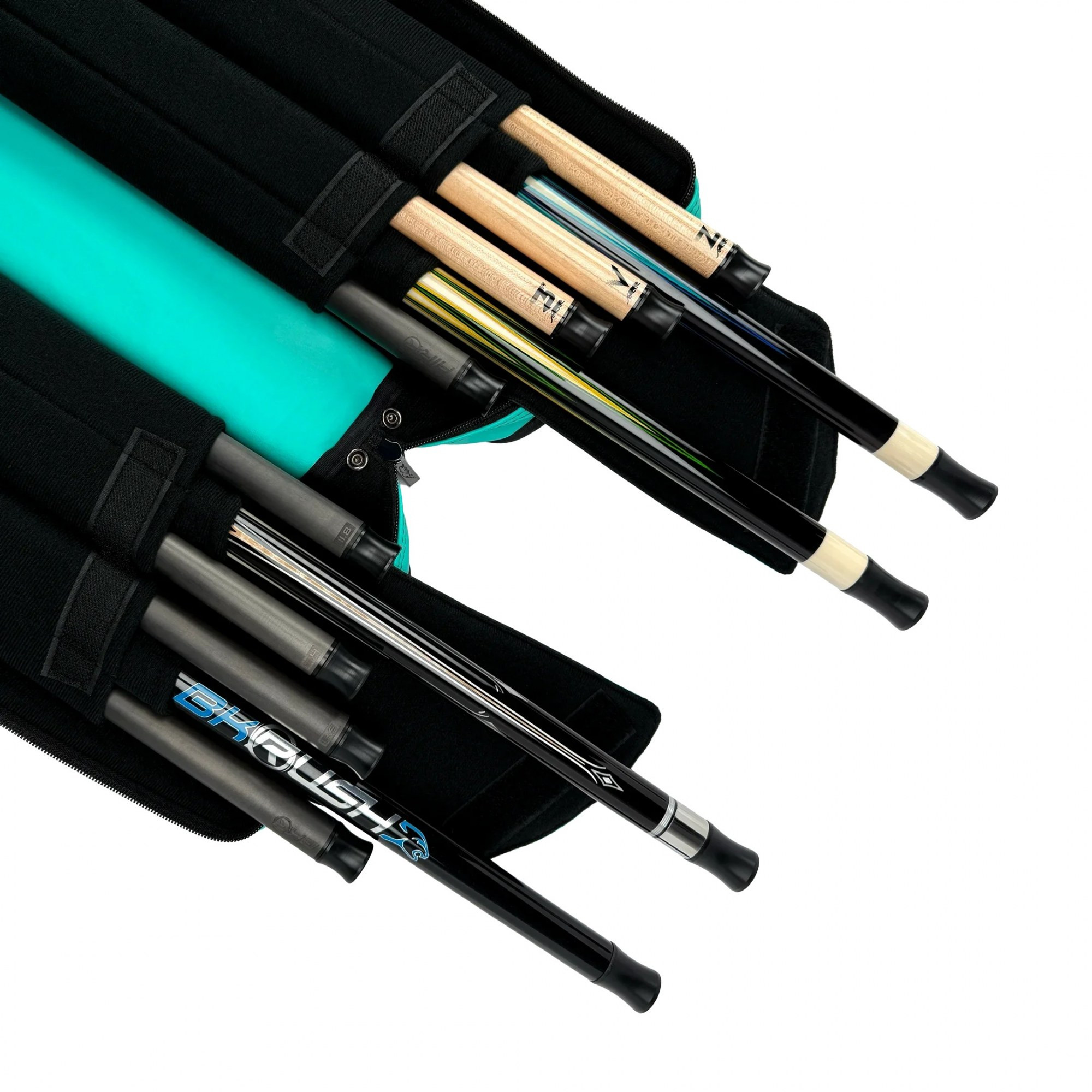 Твърд калъф за щеки Predator ROADLINE 4/8 Teal/Black