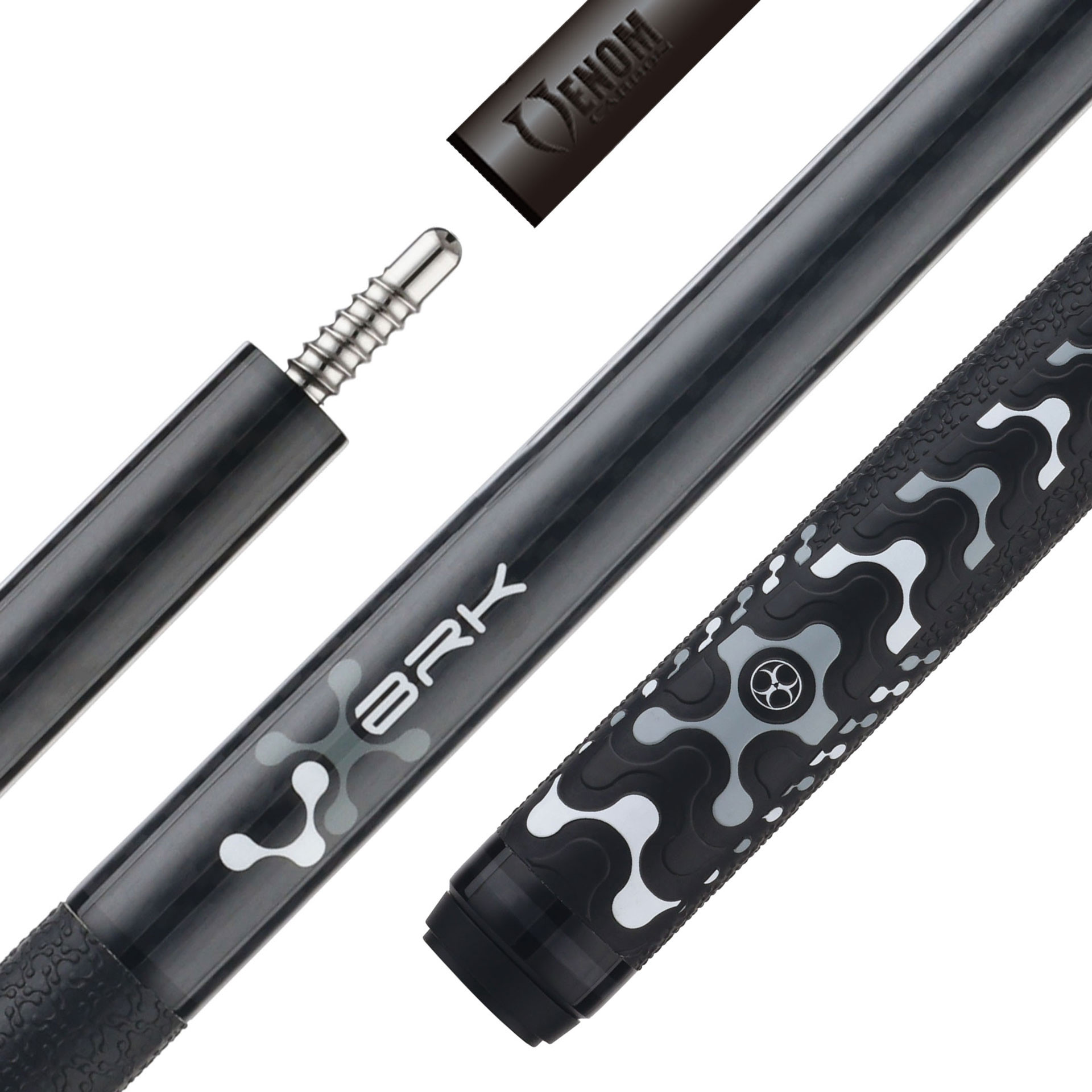Брейк щека Poison VX Black/Gray с карбонов шафт Radial Venom Carbon Fiber