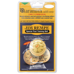 Тренировъчна топка за пул Aramith Jim Rempe с книжка с инструкции