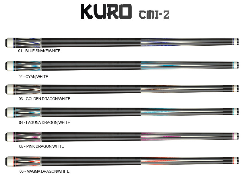 Долна част на щека Molinari KURO CMI-2 05 - Pink Dragon/White, Uni-Loc винт