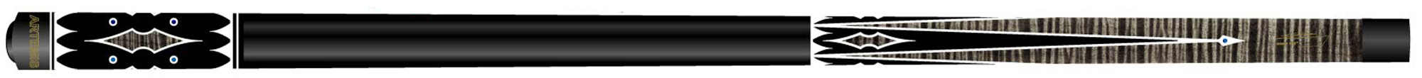 Щека за карамбол Artemis Mister 100® Curly Maple Grey/Black 510 г