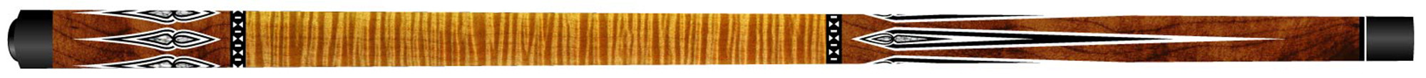 Щека за карамбол Artemis Mister 100® Curly Maple Brown with Prongs 520 г