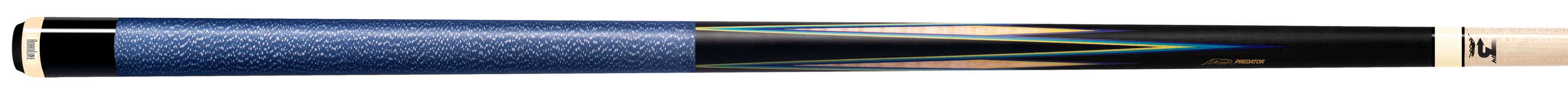 Щека за пул Predator Sneaky Pete SP8 BC LW 8 Point, черна/Curly/сини точки, шафт 314³, Uni-Loc винт