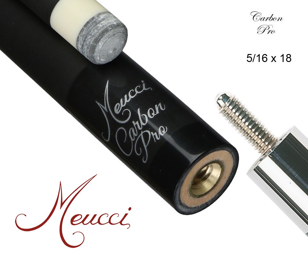 Карбонов шафт Meucci Carbon Fiber Pro 12,75 mm, винт 5/16 x 18, черен