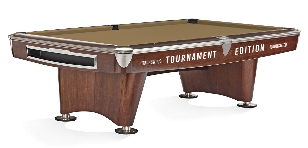 Маса за билярд Brunswick Gold Crown VI TOURNAMENT EDITION 9ft, Mahagony Nickel Trimm