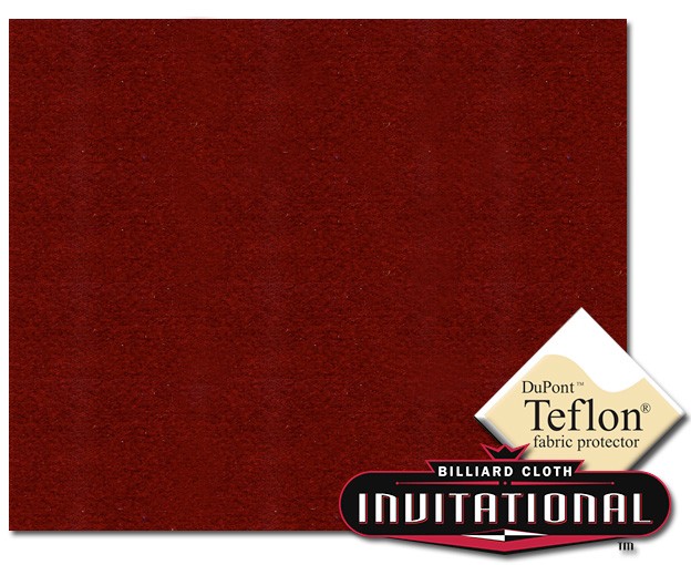 Сукно за пул Championship Invitational Teflon 21oz Burgundy 62