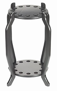Поставка за щеки Cue Floorrack Rund за 12 щеки черна
