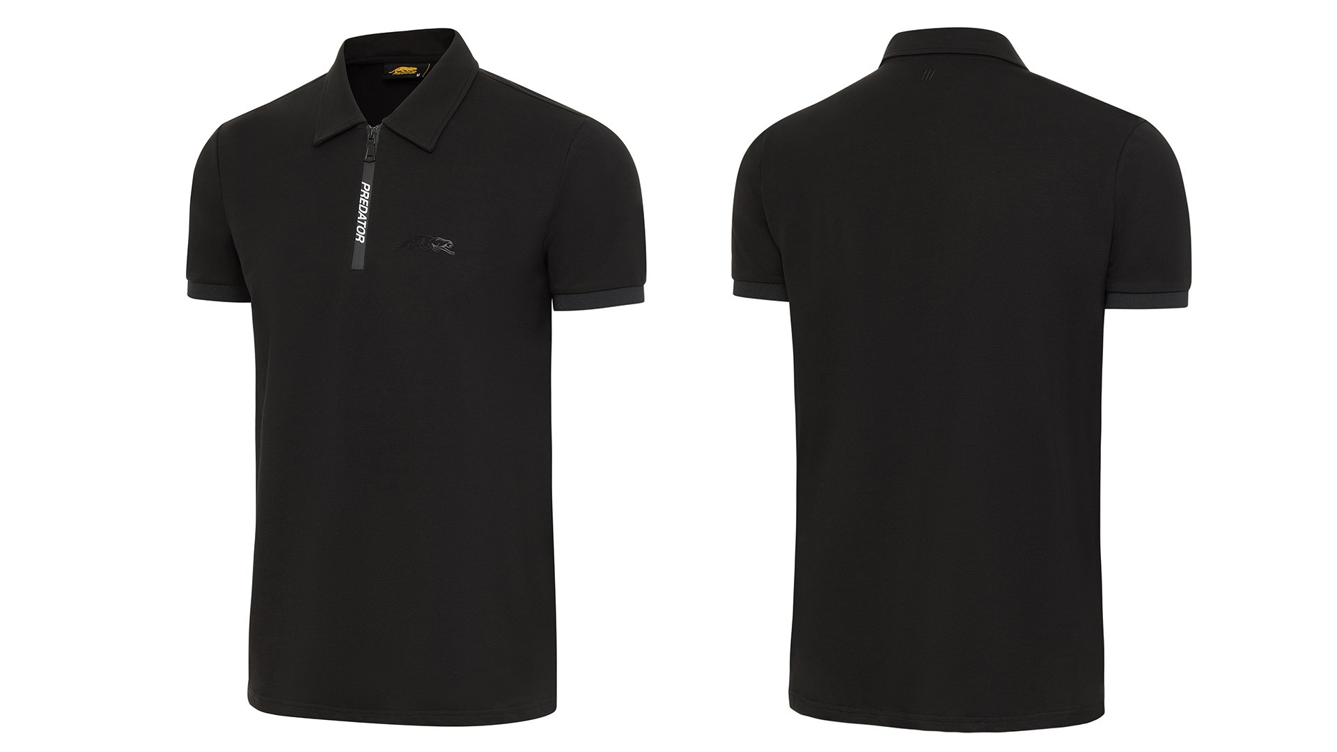 Поло тениска с цип Predator Zip Polo, черна, S-XXL