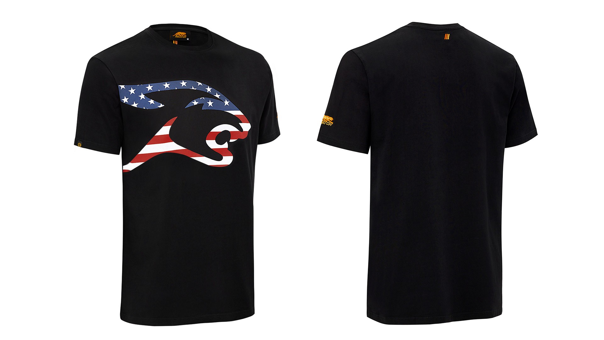 Тениска Predator USA Flag Cat Head, черна, S-XXL