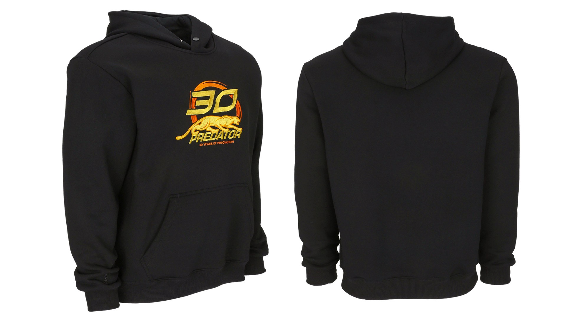 Суитшърт с качулка Predator 30th Anniversary Full Logo, черен, M-XL